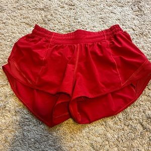 Red Lulu shorts